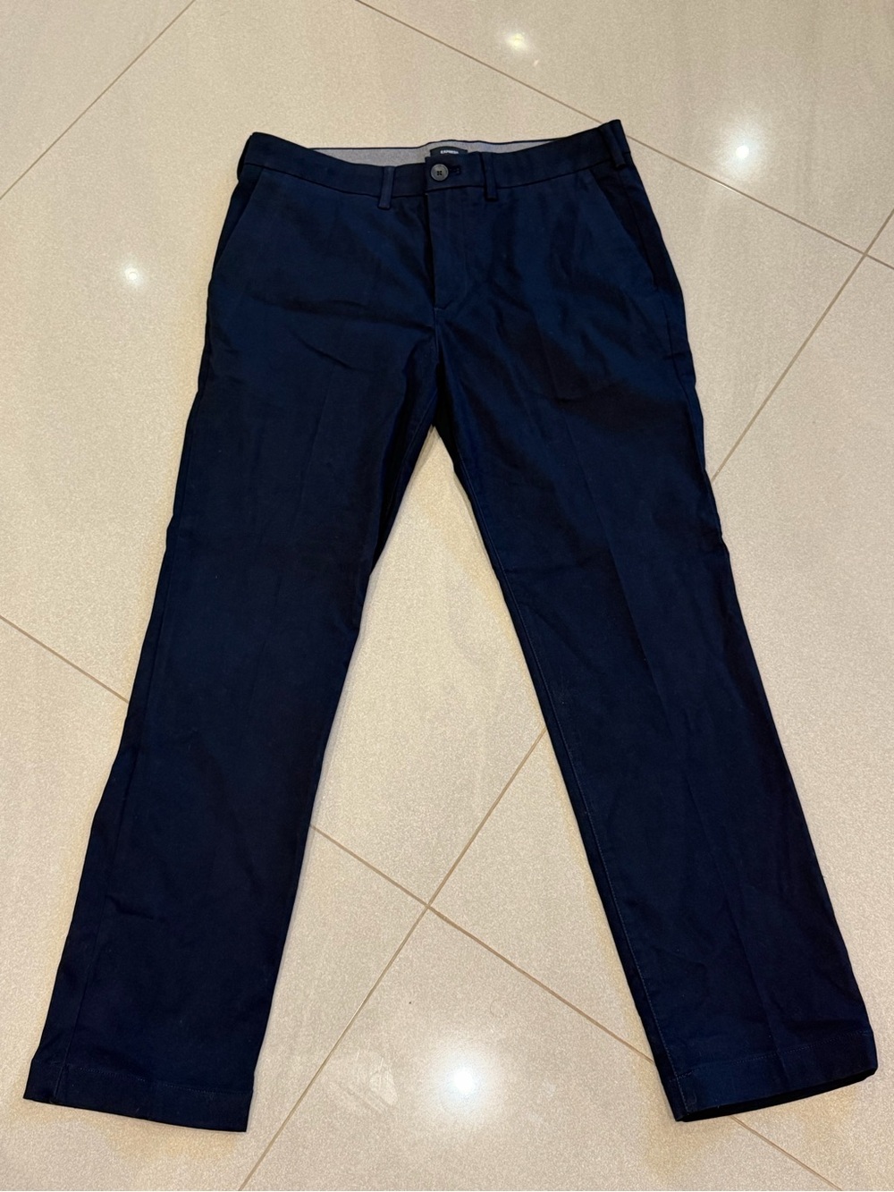 Express Men’s Slim Fit Navy Chino Pants 31x30